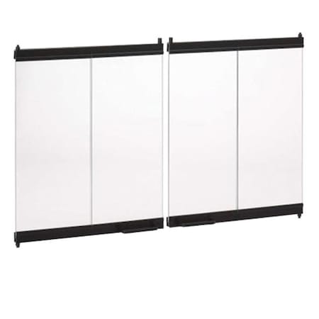 Superior Superior BD42 42 in. Extruded Aluminum Bi-Fold Doors - Black BD42
